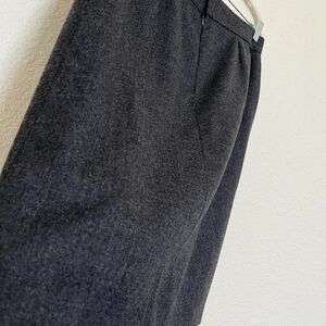 Dark grey classic pencil skirt made of fine wool ,made in Italy size 10